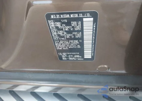 2015 Infiniti Qx80 from USA, damaged, VIN JN8AZ2NE9F9083706